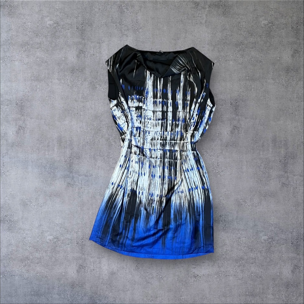 Black & Blue Shift Dress